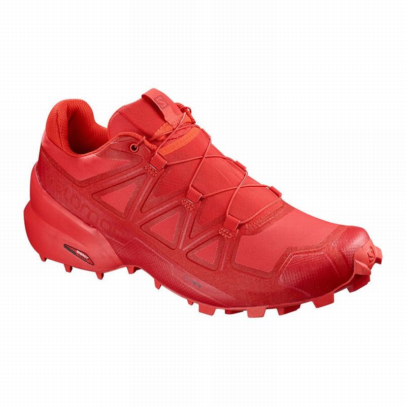 Chaussures De Trail Running Salomon Homme Rouge - Salomon SPEEDCROSS 5 - France (7590-BJIXY)